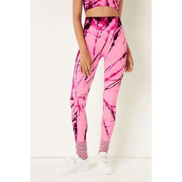 PINK Victorias Secret Tie Dye Seamless High Waist Full Length Legging Large - Picture 8 of 8